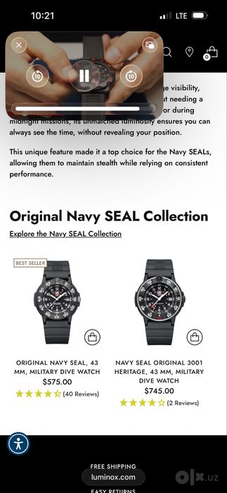 Luminox Navy SEAL серии 3000/3900 V3