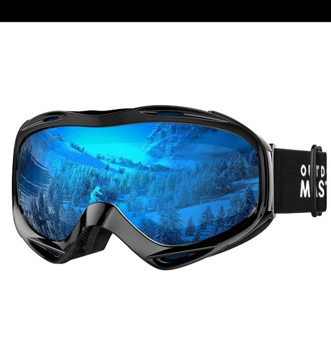 OutdoorMaster OTG ски/сноуборд очила – Нови, огледална леща + твърд калъф