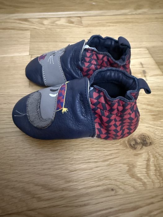 Pantofi de interior din piele naturala Robeez, 12-18 luni
