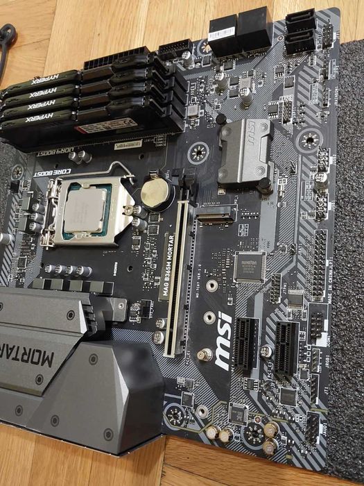 Intel i5 8600K + MSI B365M Mortar + 32GB DDR4 HyperX Fury