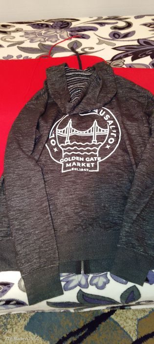 Hanorac glugă fermoar