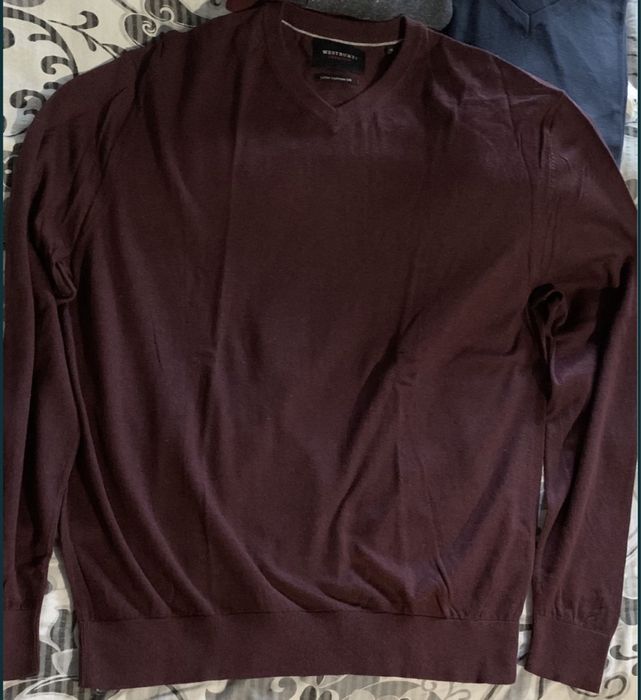 Pulover Westbury Casmir/Bumbac/Matase masura XL Visiniu NOU