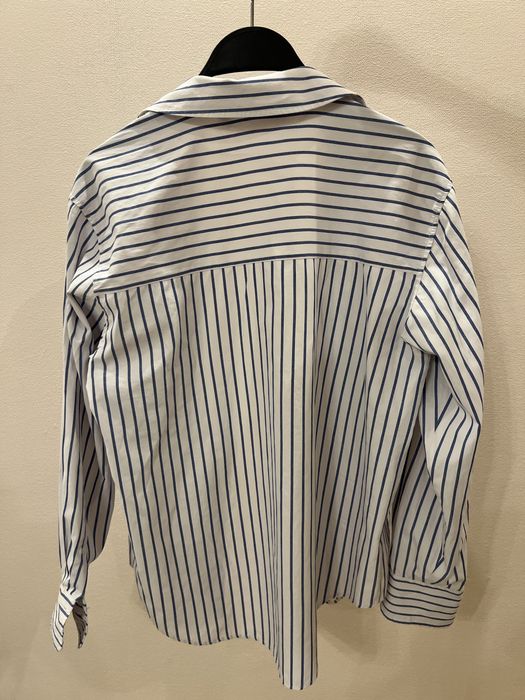 Рубашка Zara белая в полоску