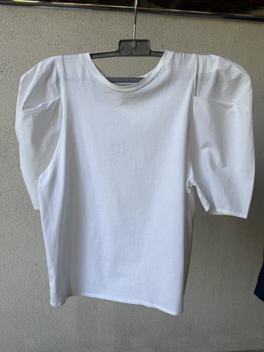 Tricou maneci bufante Zara