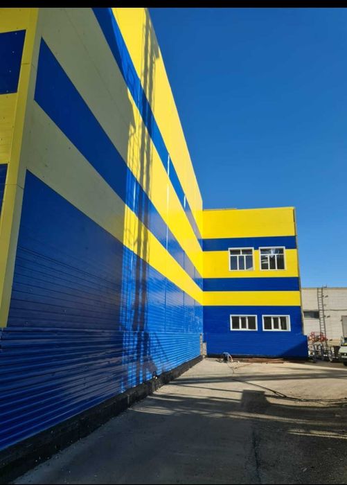 Сэндвич панели стеновые и кровельные для ангара