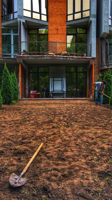 Рулонный газон под ключ