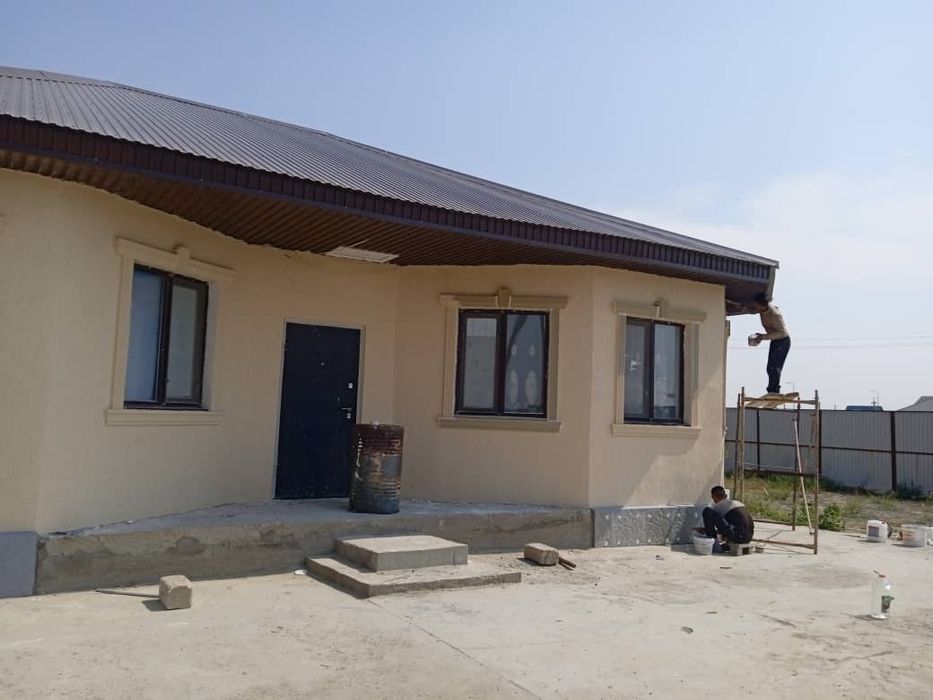 Бригада узбек строителей, плотники