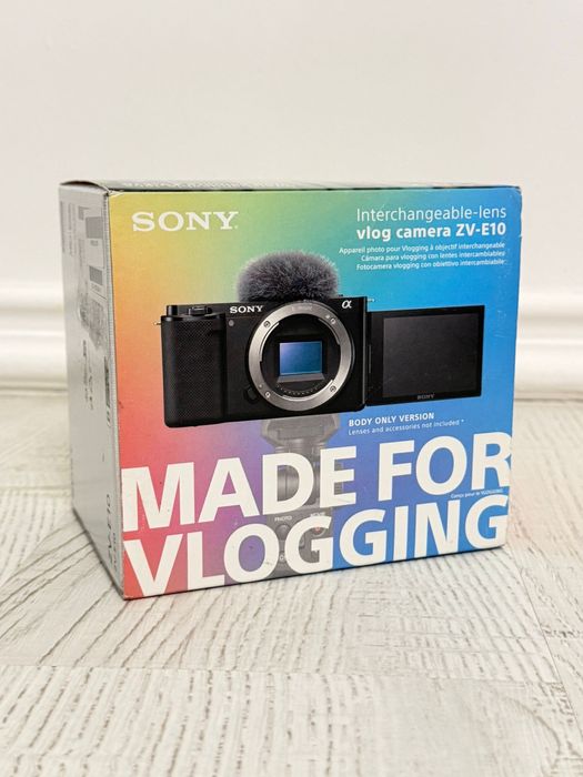 Sony Alpha ZV-E10 Camera Mirrorless pentru Vlogging 4K Body - NOU