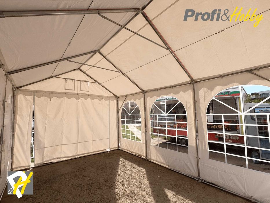 Шатра с огнеустойчив PVC 550 g/m2 - 4x4, 4x6, 4х8,4x10, 4x12
