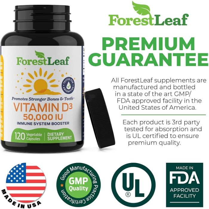 Витамин Д3 50000 доза, Vitamin d3 50000iu, d3 50000me  120 капсул