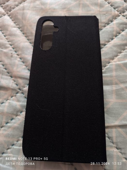 Продавам чисто нов калъф-тефтер,черен за Samsung Galaxy A05s .