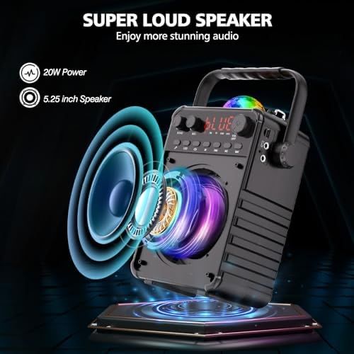 VerkTop T02 Bluetooth високогорител 2 бр. Безжични микрофона