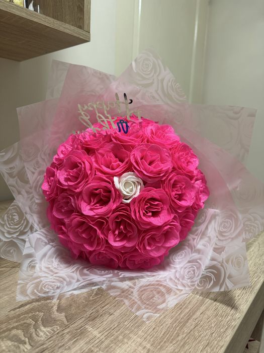 Buchet de trandafiri cu sclipici