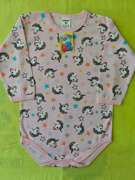 Нови бебешки бодита с дълъг ръкав, размер 80, 92 и 98