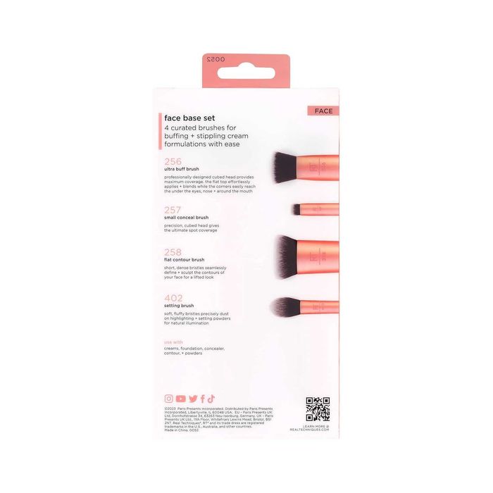 Комплект Четки за Грим Real Techniques Face Base (4 части)