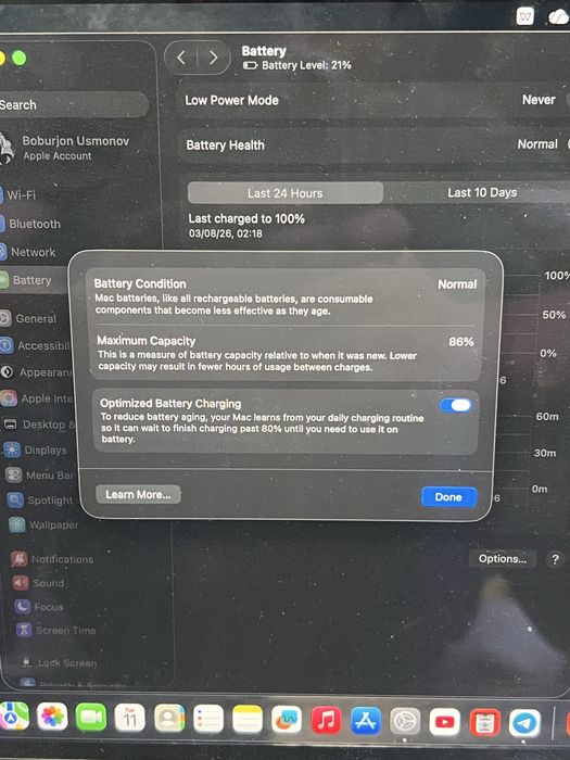 Macbook pro M1 sotiladi yoki obmen