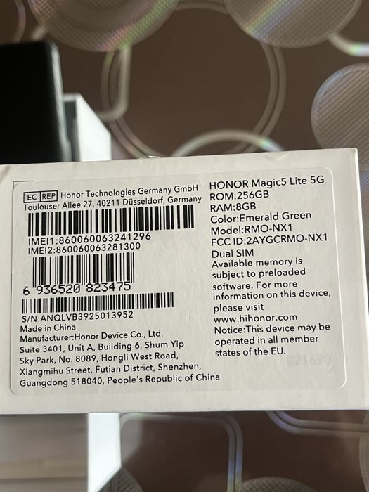 Honor Magic5 Lite – OLED, 5G, 256GB памет – отлично състояние