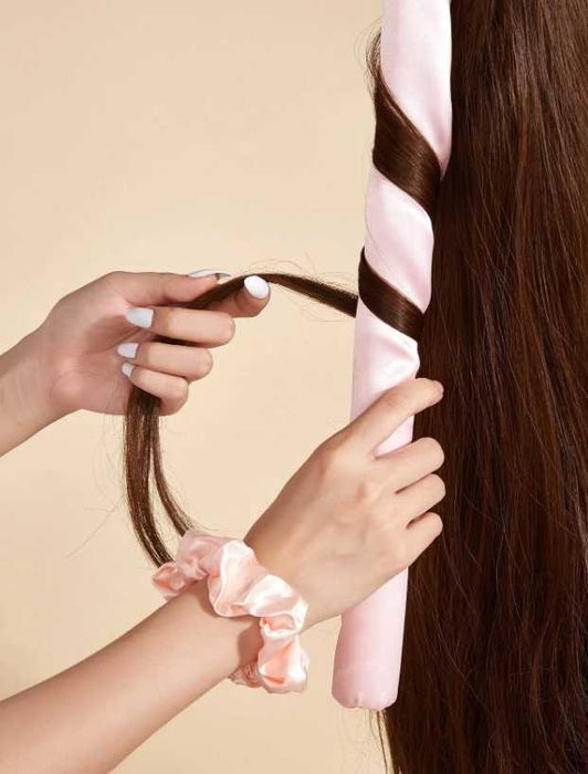 Сатенена ролка за прекрасни къдрици / Без горене на косата