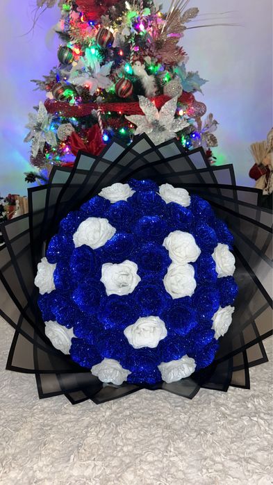 Buchete trandafiri imoeriali cu sclipici