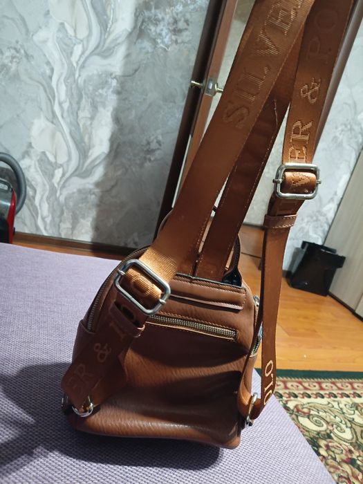 Стильный коричневый рюкзак (мини)