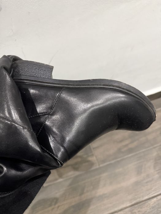 Кожени черни ботуши