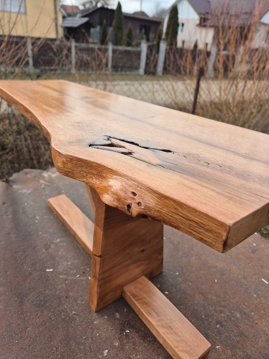 Măsuța de cafea din lemn masiv