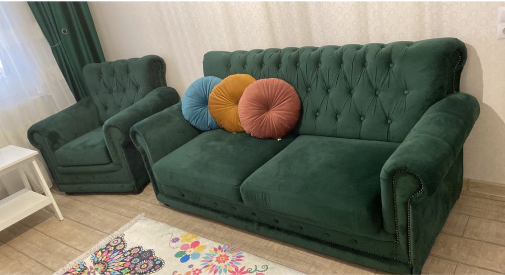 Canapea extensibila si fotolii