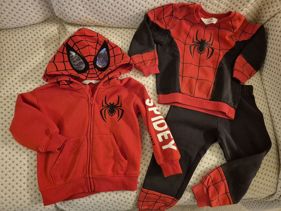 Дрехи Спайдърмен памук  H&M 104 см.