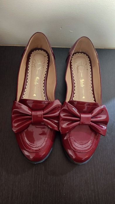 Pantofi vișinii de damă - mărimea 38