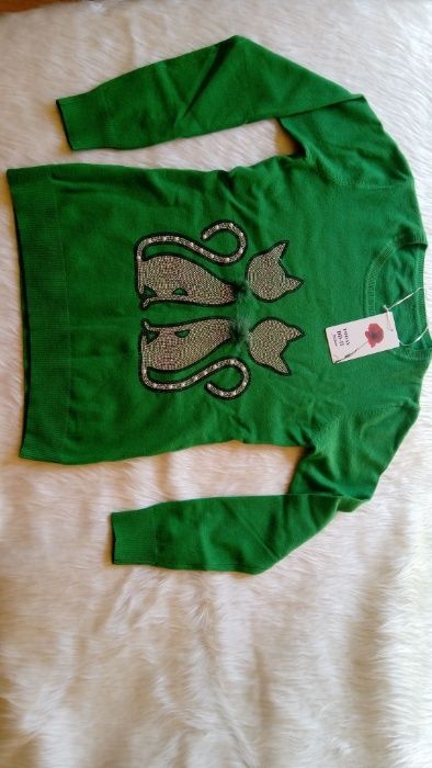 Дамски блузи с дълъг ръкав, бяла булана