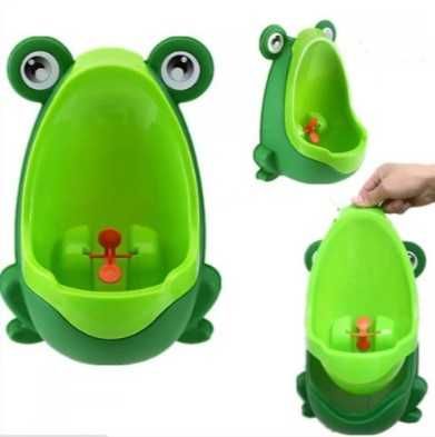 Детска обучителна тоалетна за момче- писоар жабка