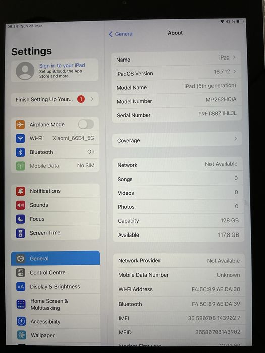 Таблет Apple iPad 128gb