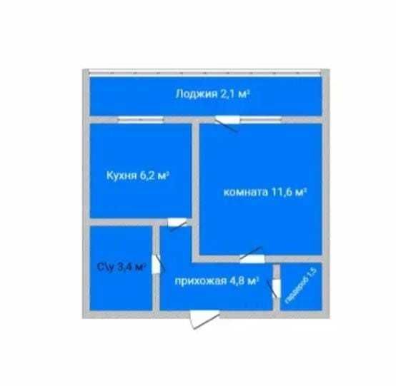 Продажа 1-комнатной квартиры