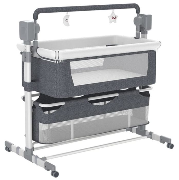 Манеж кровать, маятниковый механизм