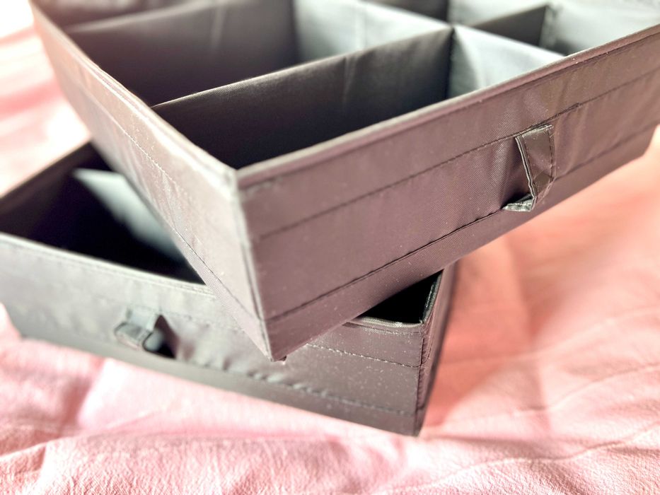 IKEA SKUBB cutii compartimentate / Set 2 / Ediție culoare neagră