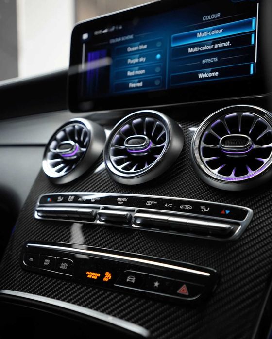 Grile Ventilatie Iluminate 64 culori Mercedes C-Class / GLC Fata/Spate