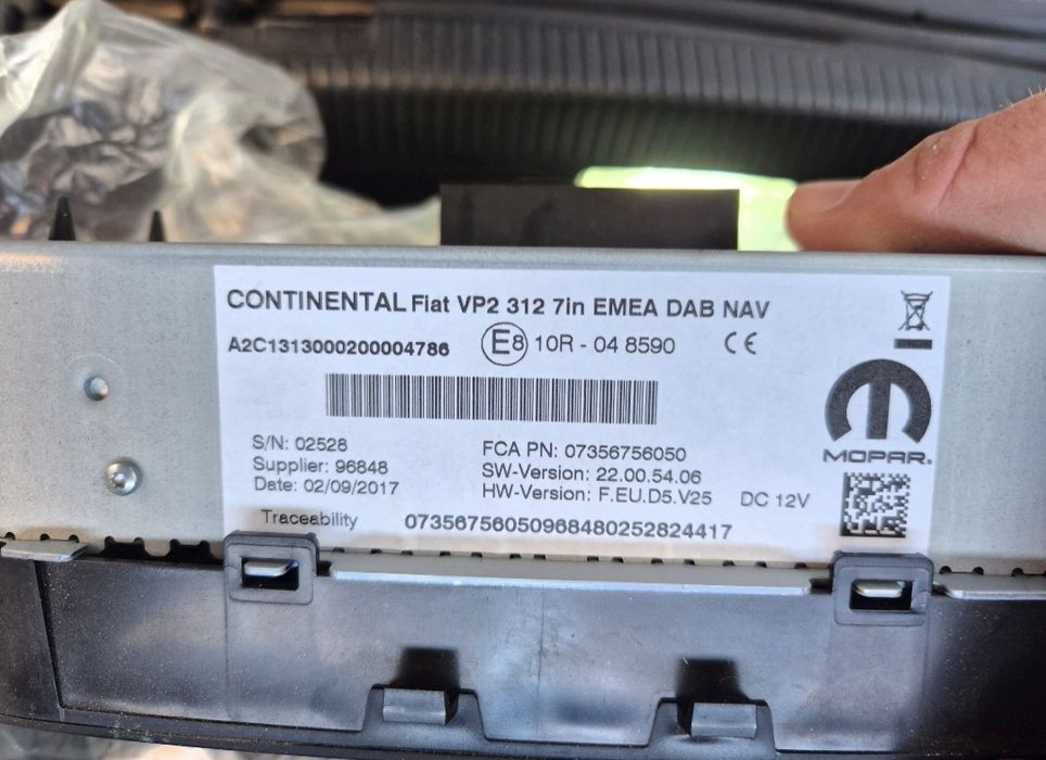 Navigatie Fiat 500 OEM