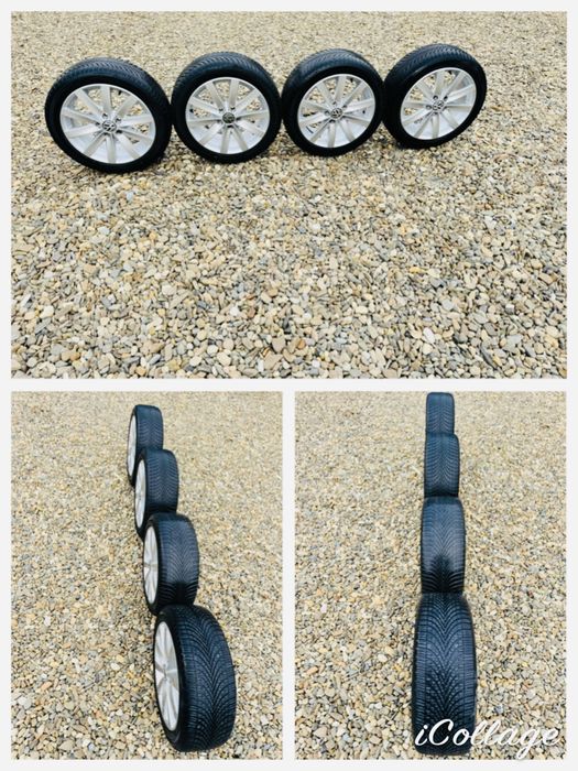 Vând Jante Originale Vw 5x112 cu cauciucuri noi 225/45/17 (94V)