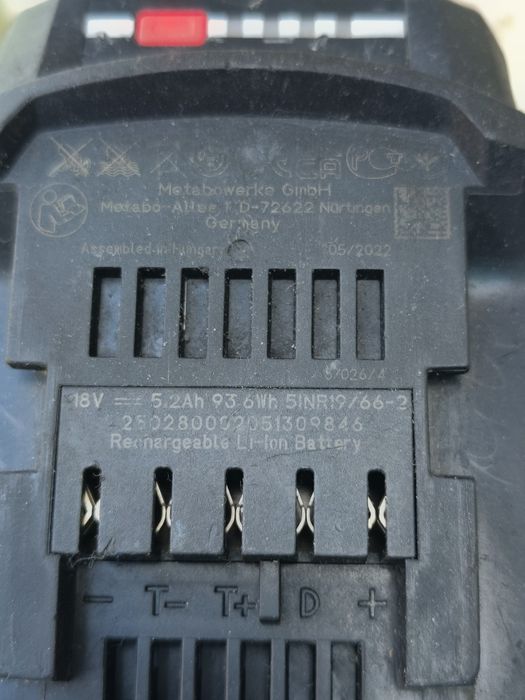 Акумулаторен ъглошлайф Metabo W 18 L 9-125  SOLO