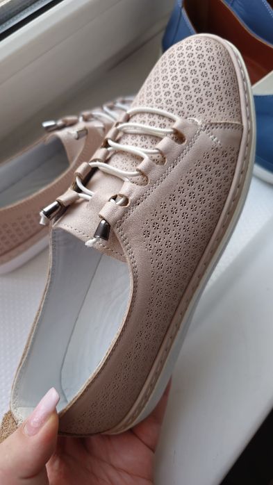 Мокасины кожа 39 размер. Новые