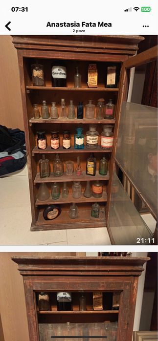 Se vinde o un corp dintro farmacie cu sticllute