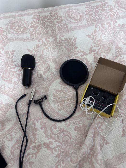 Микрофон + звуковая карта