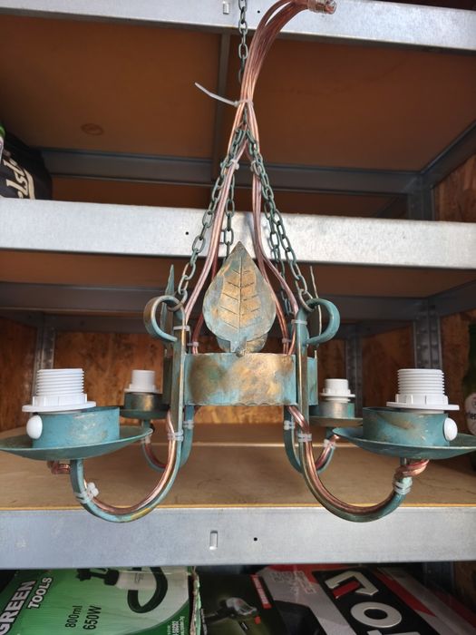 lustră fier forjat 4 brațe