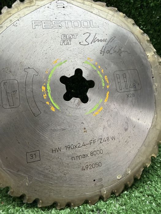 Festool Циркулярен диск HW 190x2,4 FF W48