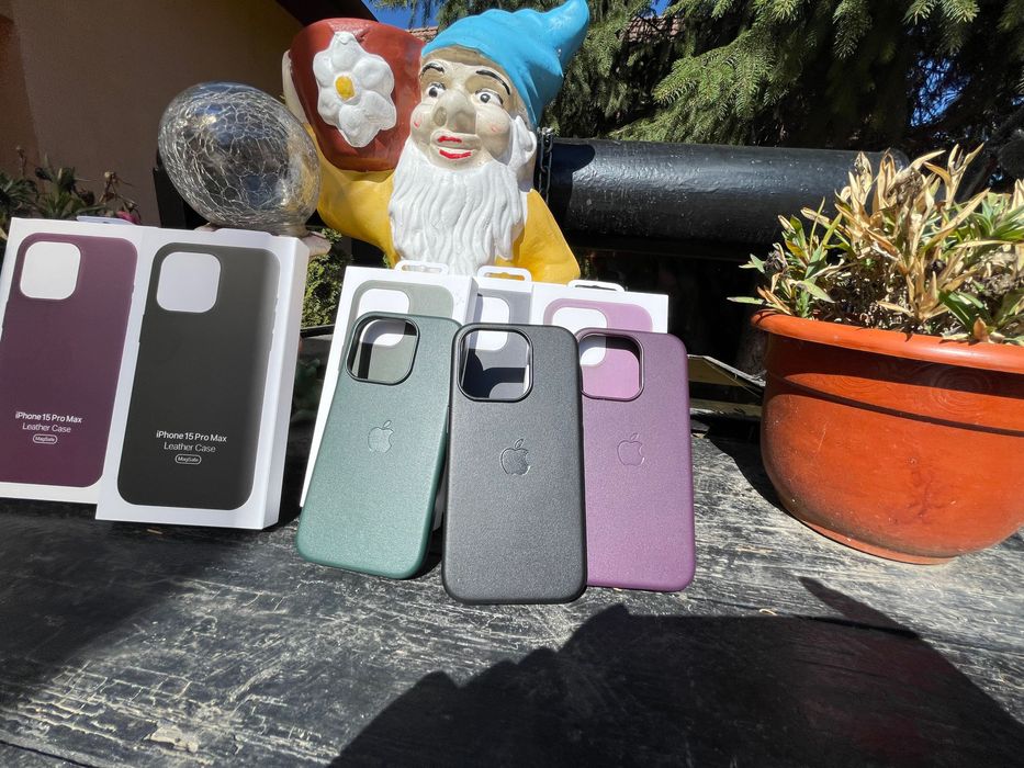 Husa de piele cu MagSafe apple iPhone 15, 15 Pro, 15 Pro Max, 15 Plus