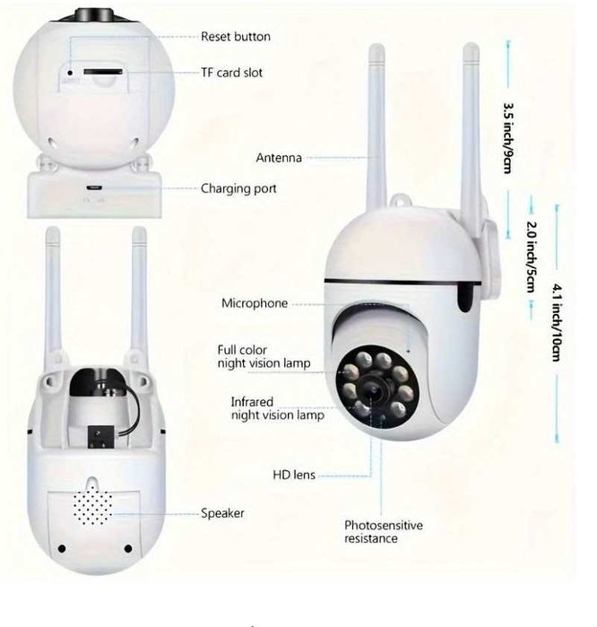 Cameră 5G/WIFI, 355 de grade,