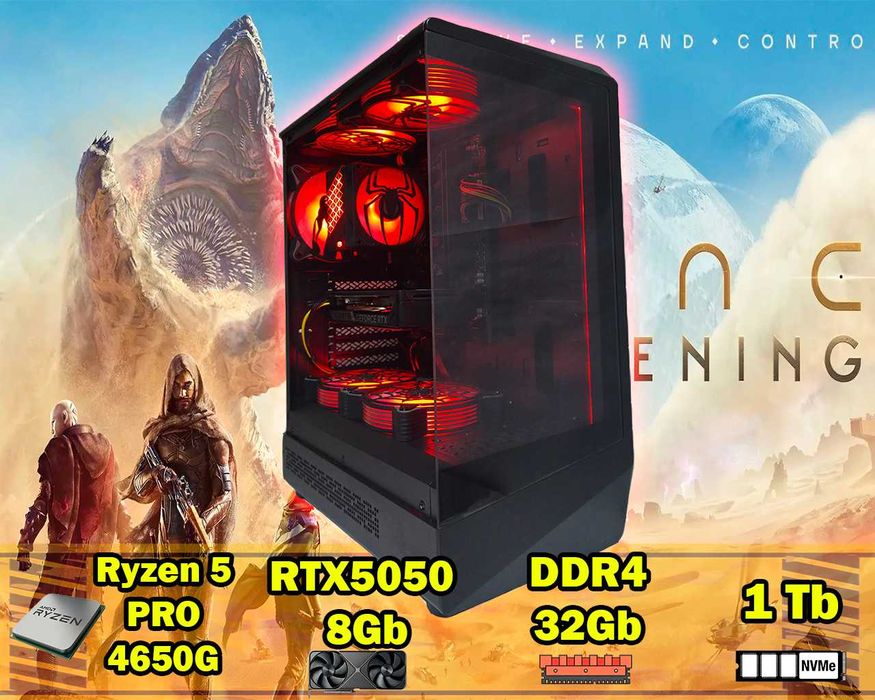 Ryzen 5 PRO 4650G 32Gb GameMax Компьютер Игровой