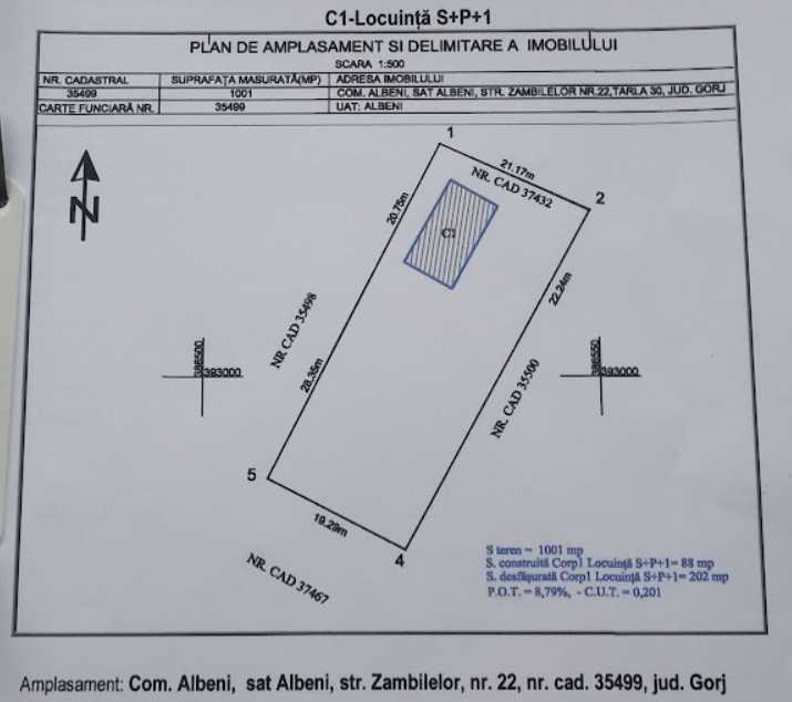 Casa S+P+1 Campul Mare, Albeni