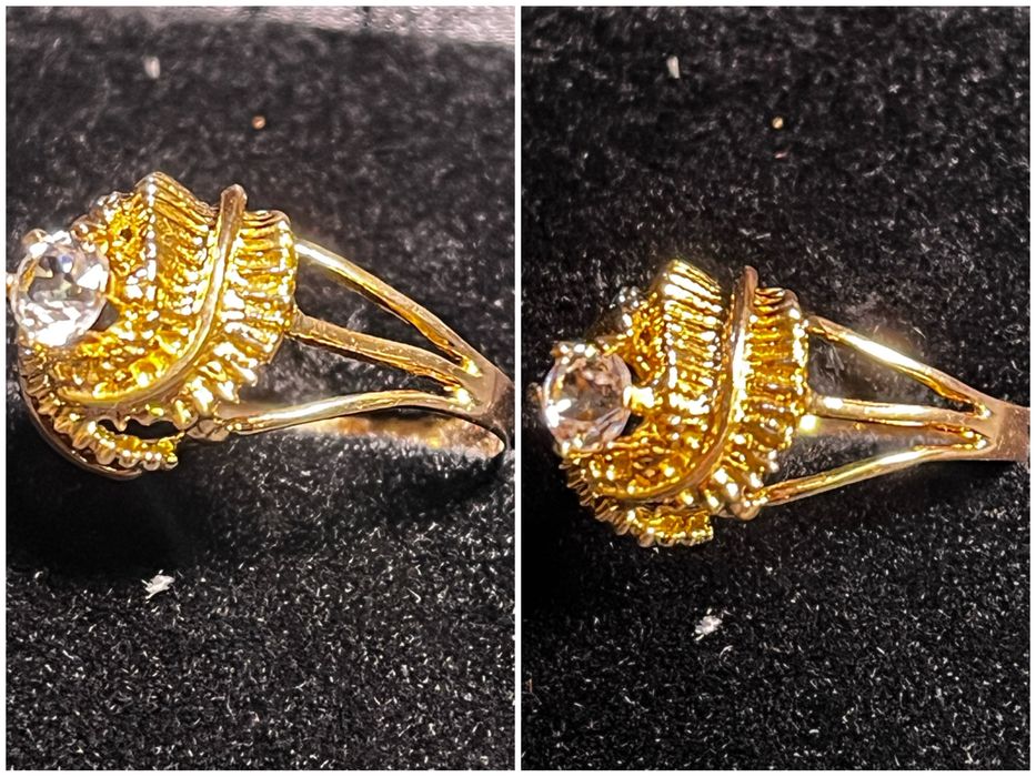 Златен пръстен циркон zlaten prasten gold 585 14 карата