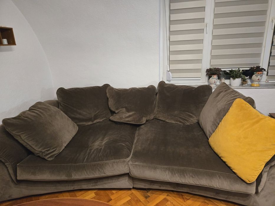 Диван кафяв 275см